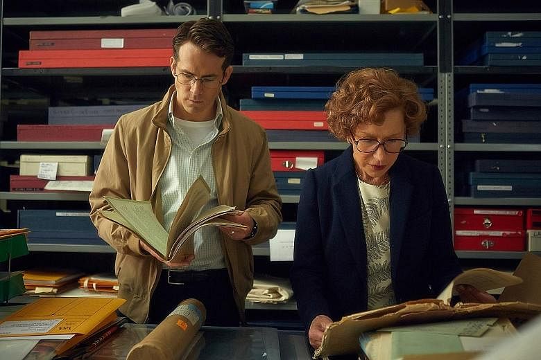Helen Mirren plays the Jewish woman bent on recovering her aunt's painting seized by the Nazis, with help from Ryan Reynolds, the eager lawyer.
