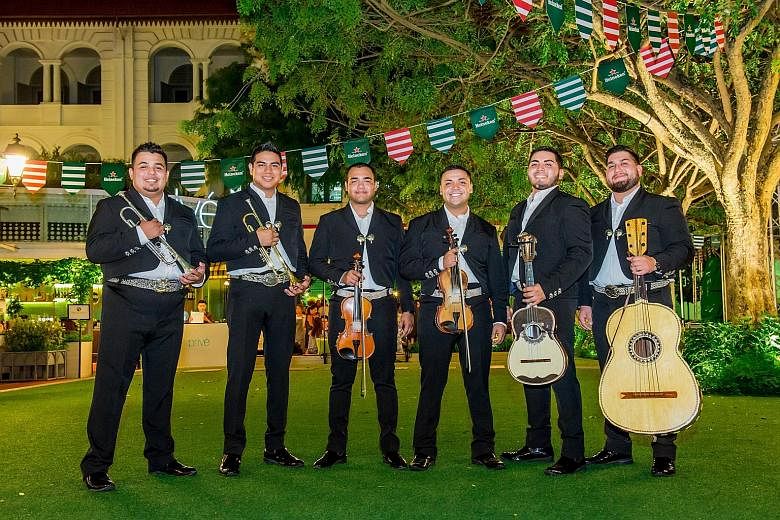 Mariachi band Mariachi Nuevo Estilo meld hip-hop with traditional Mexican folk music.