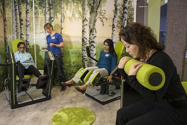 Some of the 10 physiotherapists who were in Finland recently to learn how to use the elder-friendly gym machines and their software. Dr Magnus Bjorkgren, head of the health science unit at Finland's Jyvaskyla University, on how exercise programmes ca