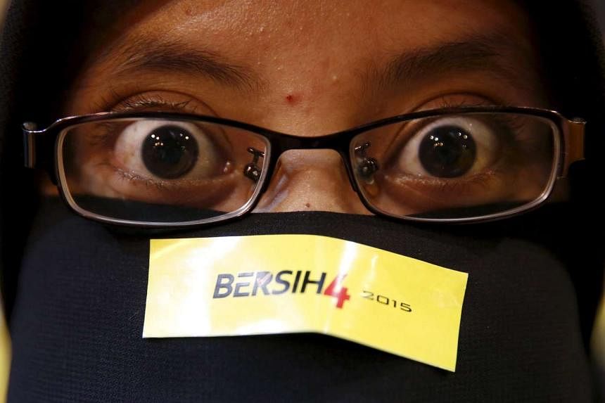 Events in the region such as the Bangkok blast and the Bersih movement (above)  in Malaysia are making Asia unattractive to global investors.