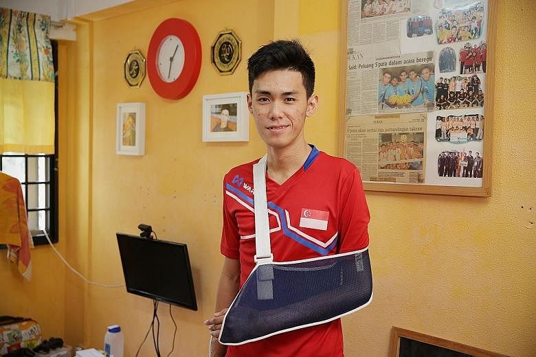 For now, Azreen Sairudin just wants a full recovery. Next month, he will go for what he hopes will be a final operation to treat his left elbow.