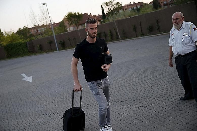 David de Gea, who turned up in Madrid yesterday to prepare for Spain's Euro 2016 qualifiers against Slovakia and Macedonia, is a thorough professional according to senior figures at Manchester United. He does his best to rally his team-mates and is a