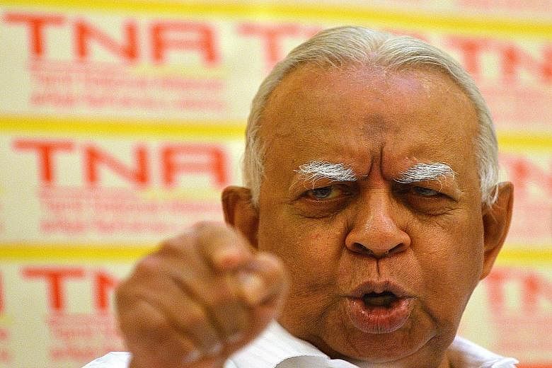 Mr R. Sampanthan, 82, heads the Tamil National Alliance, which emerged from last month's polls as the third-largest party.