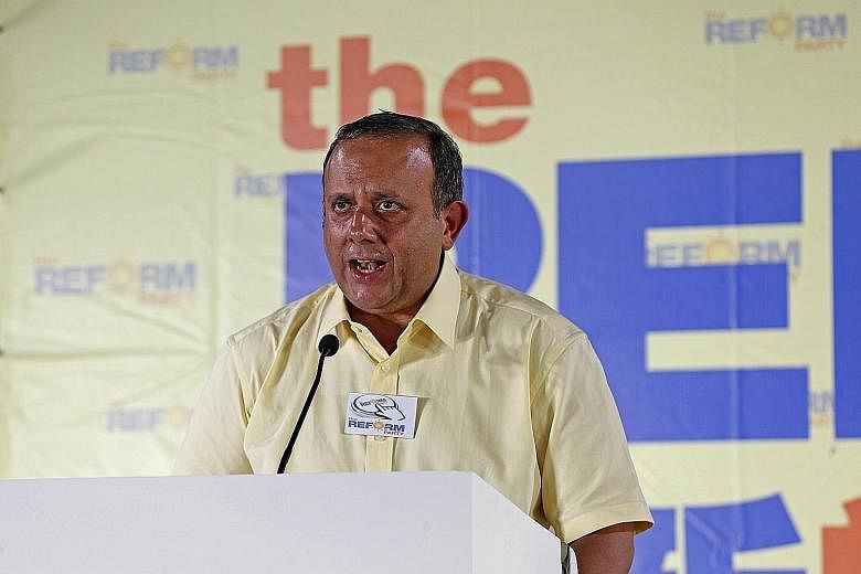 Reform Party chief Kenneth Jeyaretnam (left) says independent Han Hui Hui (right) has a "creative" approach to truth and that was a prominent factor in his party's decision not to field her.