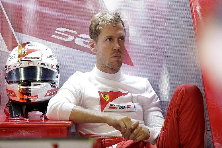 Sebastian Vettel, at the first free practice for the Italian GP, reacted with an expletive-laden outburst after a tyre malfunction in Spa.