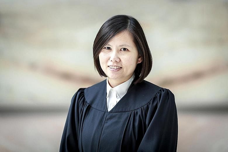 Judicial Commissioner Hoo Sheau Peng has become the first female judge to preside over criminal cases at the High Court (far left).