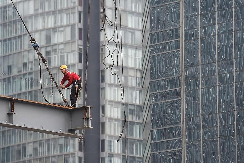 A construction site in Beijing. Accelerating major construction projects is just one of many measures the Chinese government is taking to boost growth.