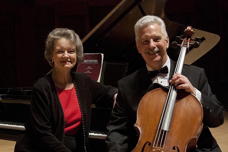 Cellist Norman Fischer has been performing with his pianist wife Jeanne for the past 43 years.