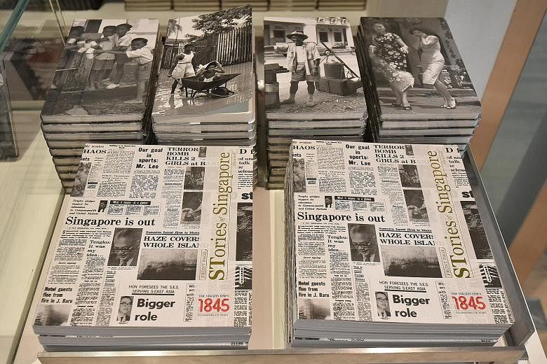 More than 500 copies of Front Page: STories Of Singapore Since 1845 have been sold since the opening of The Straits Times' Singapore STories: Then. Now. Tomorrow exhibition, which will run till Oct 4. 