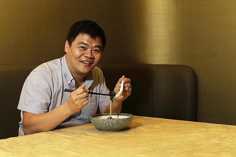 Mr Loh enjoys Japanese food as he likes the freshness of the ingredients.