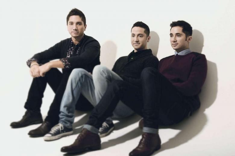 Manzano brothers – (from far left) Fabian Rafael, Alejandro Luis and Daniel Enrique – make up Boyce Avenue.