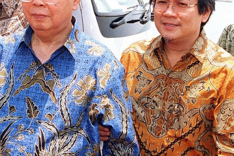 Mr Anthoni Salim (left) and Mr T. Ananda Krishnan (below), two of South-east Asia's richest businessmen, are feeling the pinch as the rupiah and ringgit slump.