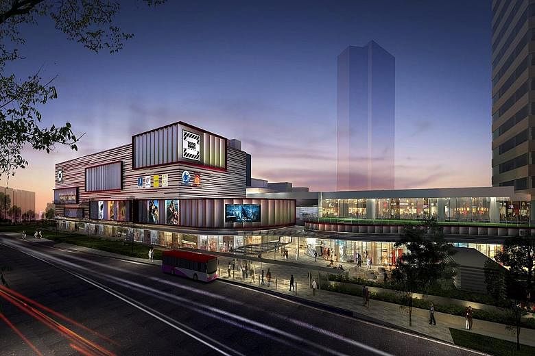 An artist's impression of Tiong Bahru Plaza after the facelift. After its makeover, the mall will have new communal spaces for people to mingle, including an open terrace on the fourth level, among other things.