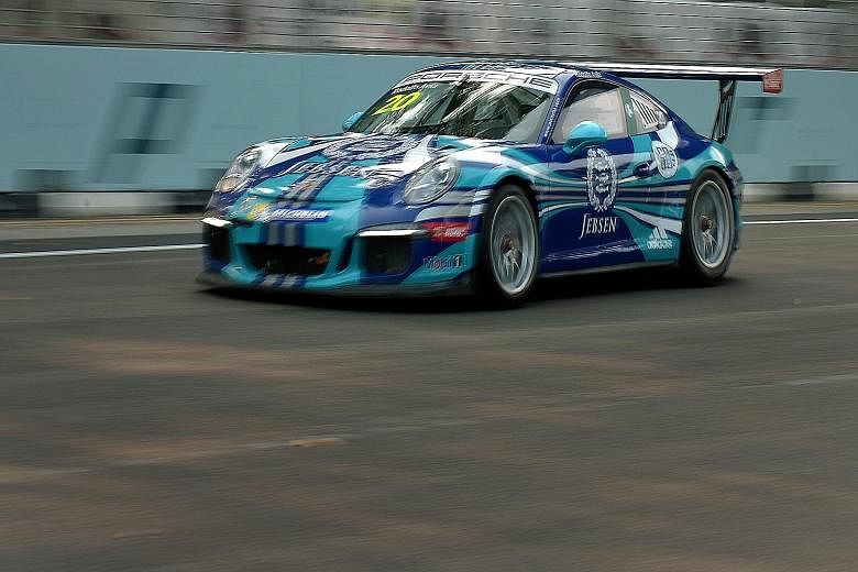 Yuey Tan's lead in the Porsche Carrera Cup Asia Class B category has been cut to just five points, with three races remaining.