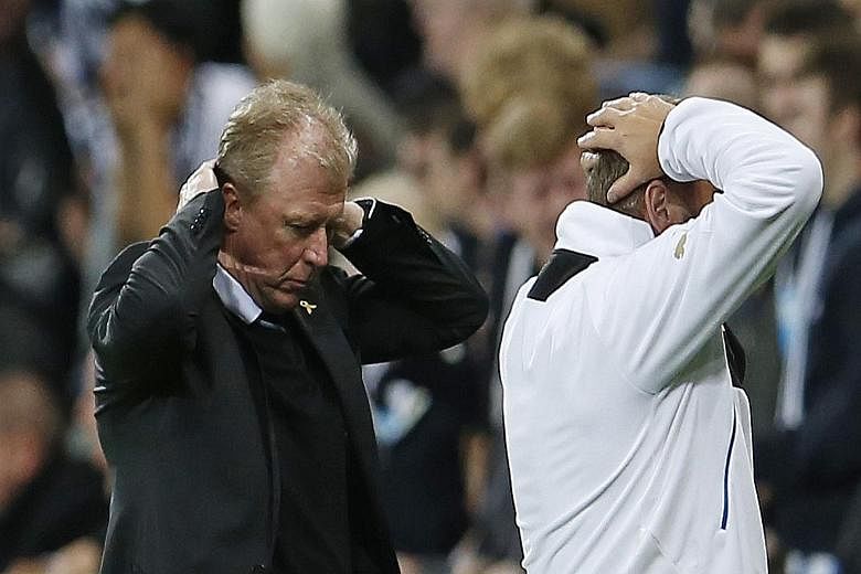 Newcastle United manager Steve McClaren (left) has won just three out of his last 21 matches coaching Derby and Newcastle.