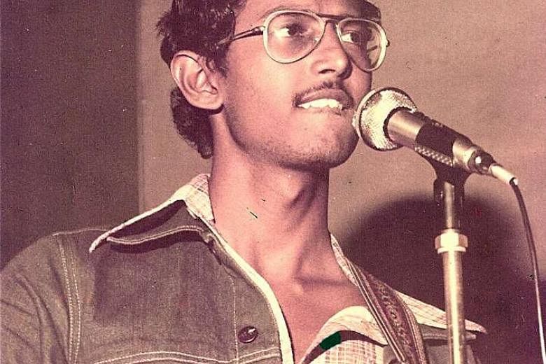Mohamed Raffee in a 1978 photograph taken at Shangri-La Hotel