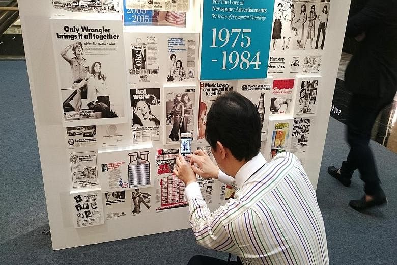 For The Love of Newspaper Advertisements - 50 Years of Newsprint Creativity is a unique exhibition that showcases newsprint creativity, and how it has changed over the last half-century. The exhibition is held at Paragon mall.