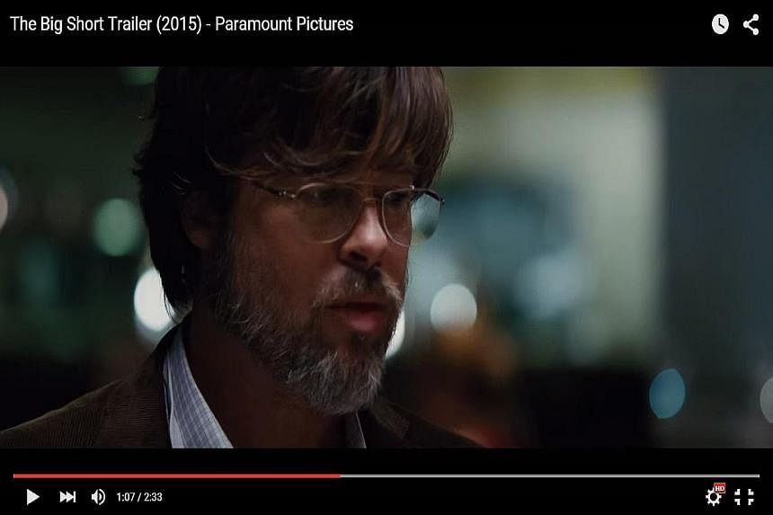Christian Bale, Steve Carell, Brad Pitt and Ryan Gosling star in The Big Short.