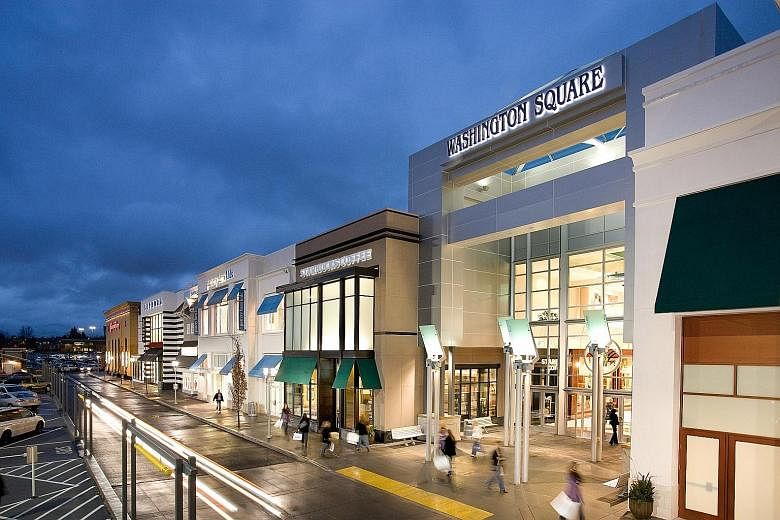 GIC has entered into a joint venture with Macerich Company to take a 40 per cent interest in five shopping malls in the United States, including Washington Square in Portland, Oregon (above).