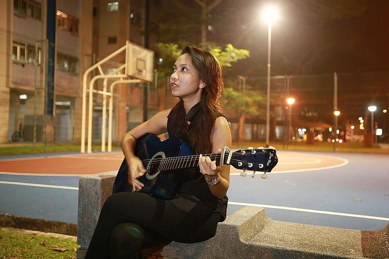 Music was Ms Rohaishah Hamid's refuge from all her frustrations. She taught herself to play the drums and the guitar. She is now an art teacher in Peirce Secondary School, and earlier this year the 24-year-old won the award for being the school's Mos