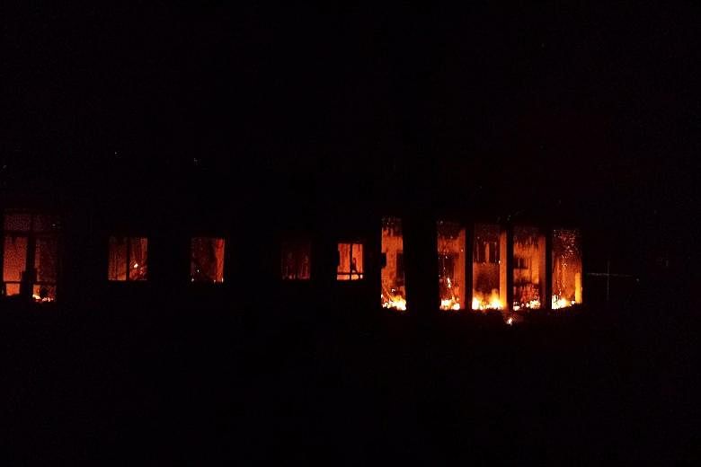 Patients unable to escape burned to death in their beds, said Medecins Sans Frontieres, which provided this image of the fire at its hospital in Kunduz. The UN said the raid could amount to a war crime. An image from Medecins Sans Frontieres shows de