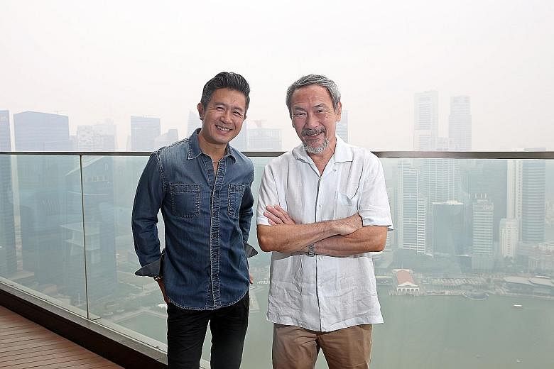 Adrian Pang (above left) and Lim Kay Tong are two of the most recognisable actors working in Singapore today in film, television and on stage.