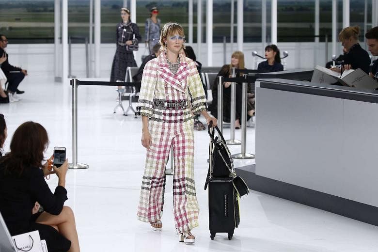 Chanel airlines takes flight at Paris fashion week, Chanel