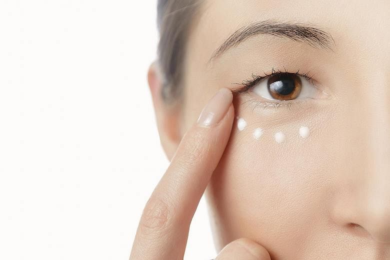  Always apply eye cream in gentle tapping motions with finger tips.