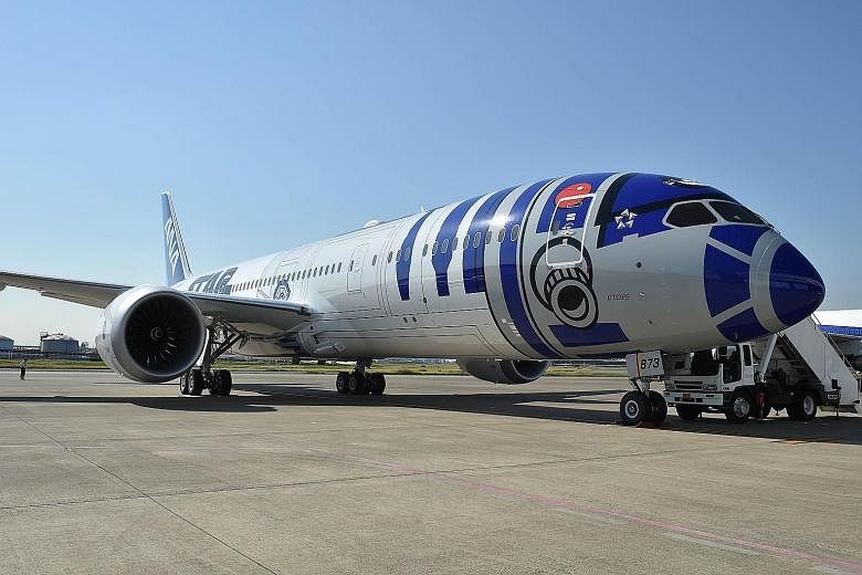 The R2-D2 ANA jet will be in Singapore next month as part of a contest.