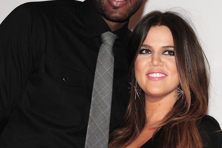 Lamar Odom and Khloe Kardashian (both left in a 2012 photo) were in the midst of divorce proceedings when he collapsed in a Nevada brothel.