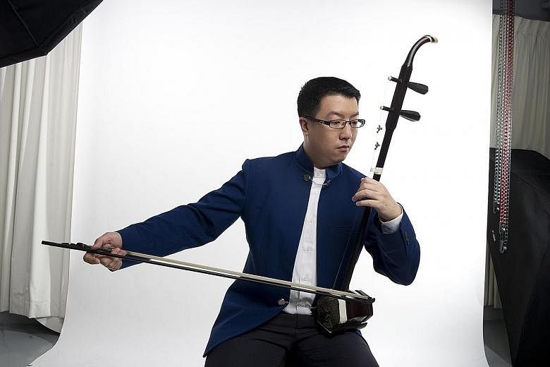 Erhu player Chin Yen Choong (left) will be performing at the Ding Yi Chinese Chamber Music Festival.