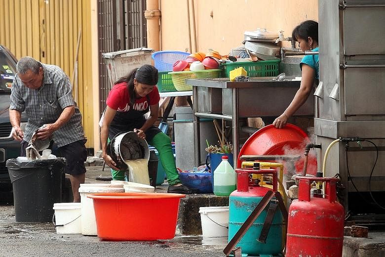 Hundreds of thousands of undocumented foreign migrants often work as cheap labour in Malaysia, including as helpers and cooks in restaurants. Illegal workers are not subjected to the anti-typhoid injections that are compulsory for documented workers.