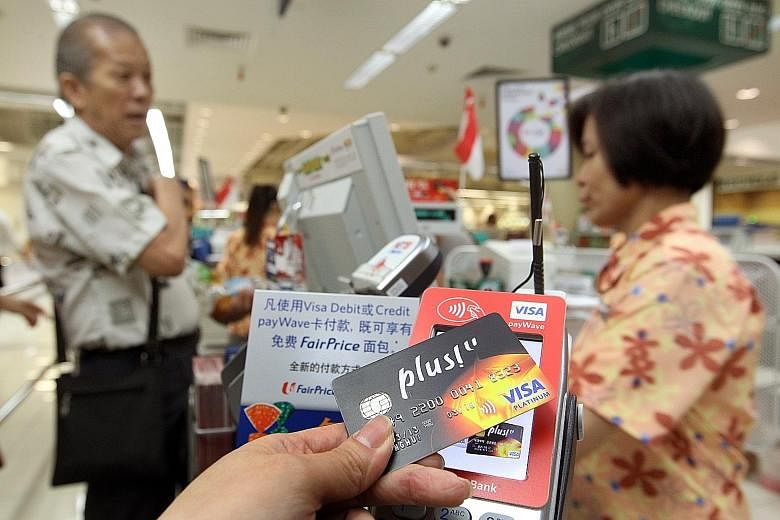 Some contactless or "tap-and-go" cards, such as those with the Visa payWave