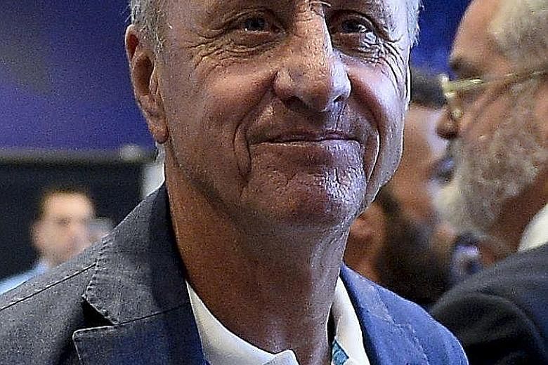 Johan Cruyff's illness was detected at a Barcelona clinic this week.
