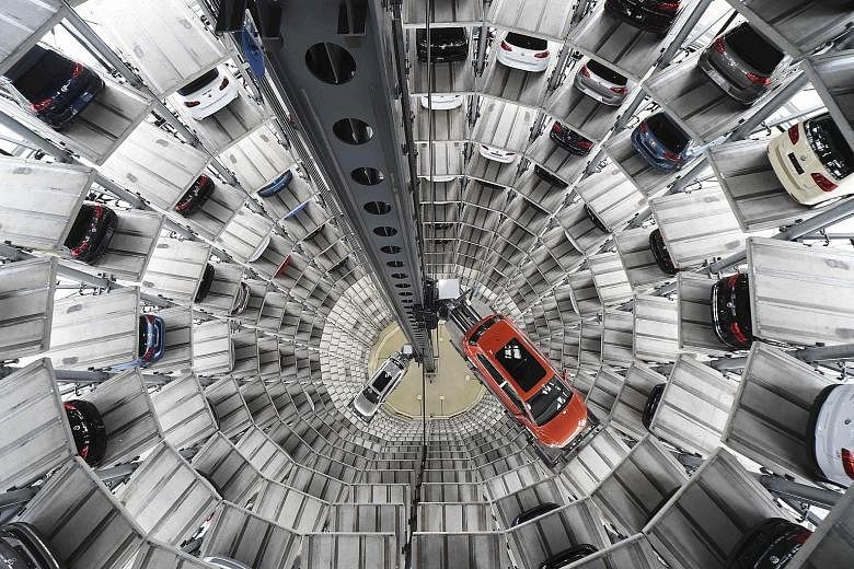 Volkswagen cars being loaded into a delivery tower at the plant in Wolfsburg, Germany, on March 3. The German carmaker's recent "diesel dupe" scam has proved that "clean diesel" continues to be a myth.