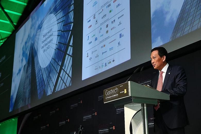 Mr Seah Moon Ming told the Gastech Singapore conference yesterday how home-grown Pavilion Energy is growing its business despite the LNG industry slowdown by working with Russian, Chinese and Japanese firms.
