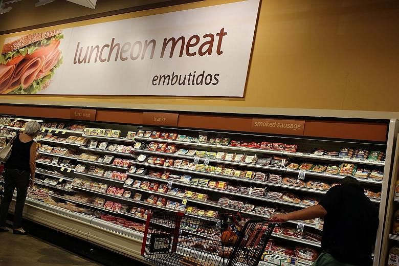 Processed meats at a US grocery store. The North American Meat Institute said the UN agency behind the report "tortured the data to ensure a specific outcome".
