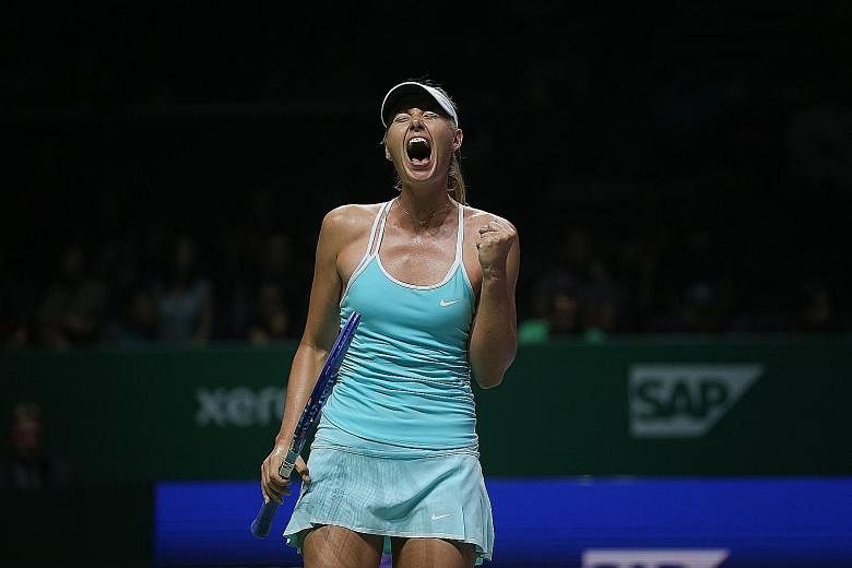 Maria Sharapova, who showed plenty of intensity in her gritty three-set victory over Agnieszka Radwanska on Monday night, revealed that there was a moment of levity during the match. A literary-inspired piece of advice from her coach, Sven Groeneveld
