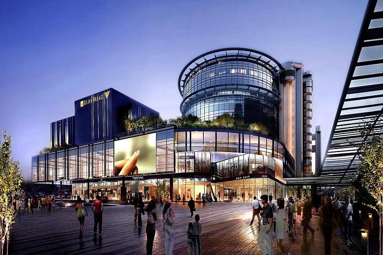 An artist's impression of the new Singapore Post mall, which will comprise four levels and one basement, an eight-hall cineplex, a post office, shops and food and beverage outlets.