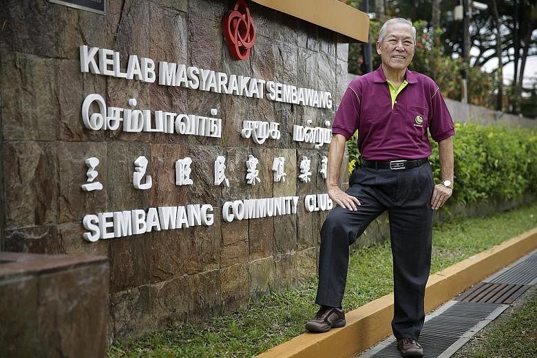 Mr Law Shun Yong, honorary chairman of Sembawang CCC, at the Sembawang Community Club. He is a grassroots volunteer of nearly 50 years and helped to resettle kampung dwellers into HDB flats in the early decades of independence.