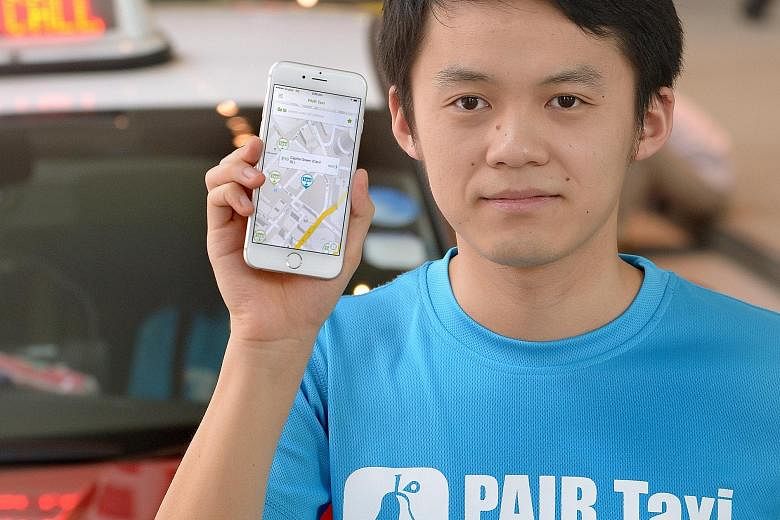 Pair Taxi founder Andy Zheng says the app is different as it is focused on increasing efficiency, instead of supply.