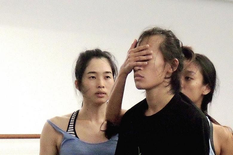 Dancers rehearse Raw Moves' latest production, The Fleeting Moment.