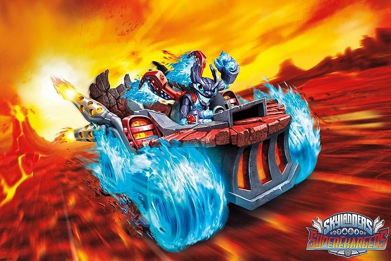 The focus in the latest Skylanders game is on additional toy vehicles. Players must race through obstacle courses, but without a submersible or an airplane, the seas and skies are closed off to you. Still, overall, gameplay has not changed much.