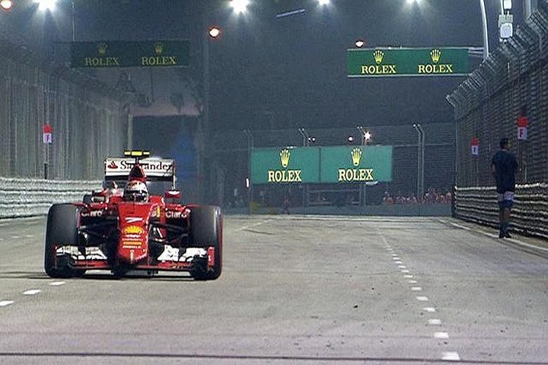 Yogvitam Pravin Dhokia, 27, pleads guilty to committing a rash act to endanger F1 drivers' safety in the Marina Bay Street Circuit on Sept 20. He had entered the F1 track (see picture at top left) to take a video of the race cars as they sped past.