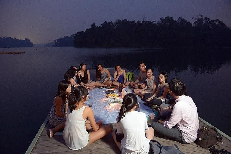 At Hygge's most recent dinner at MacRitchie Reservoir in September, chef Pamelia Chia and urban farming specialist Wex Woo and their guests shared food by candlelight while discussing the sustainability of the food chain.
