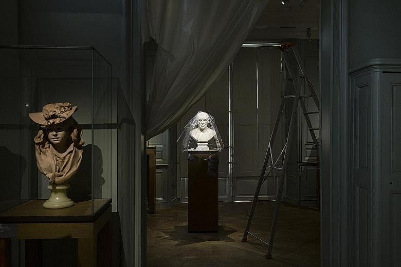 Inside the Rodin Museum, where a public reopening is scheduled for the artist's birthday.