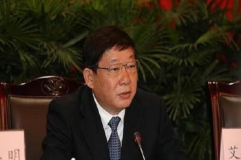 Mr Ai Baojun is the most senior Shanghai official to be swept up in China's anti-corruption campaign.