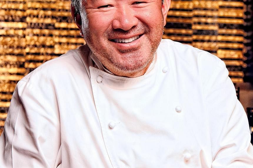 Chef Tetsuya Wakuda (above) of Japanese restaurant Waku Ghin at Marina Bay Sands.