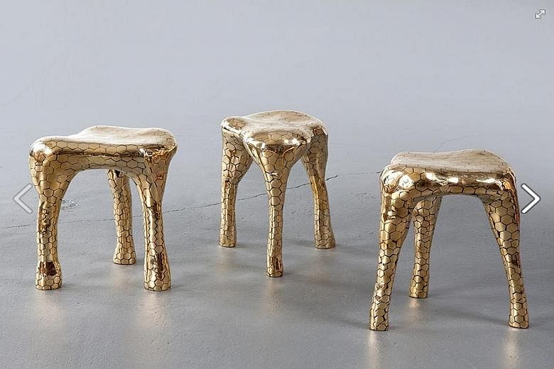 Design objects such as "Hex" stools by artist-duo Haas brothers cost US$30,000 (S$42,321), up from US$3,000 previously.