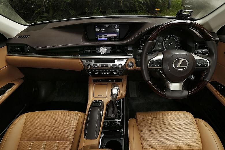 After a makeover, the Lexus ES250 looks sportier and has a more luxurious interior.
